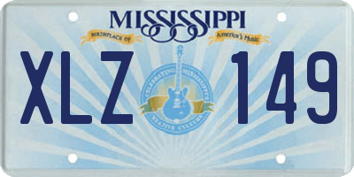 MS license plate XLZ149
