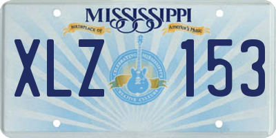 MS license plate XLZ153