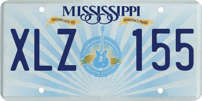 MS license plate XLZ155