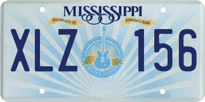 MS license plate XLZ156