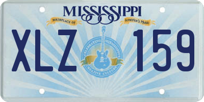 MS license plate XLZ159