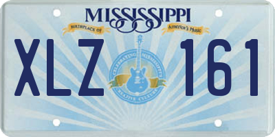 MS license plate XLZ161