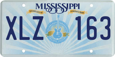 MS license plate XLZ163