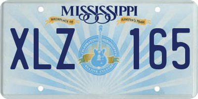 MS license plate XLZ165