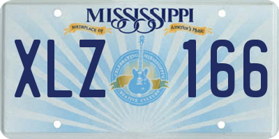 MS license plate XLZ166