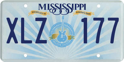 MS license plate XLZ177