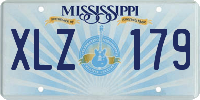 MS license plate XLZ179