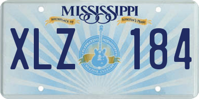 MS license plate XLZ184