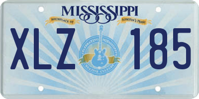 MS license plate XLZ185