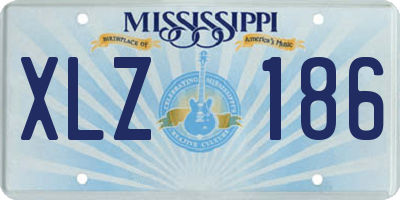 MS license plate XLZ186