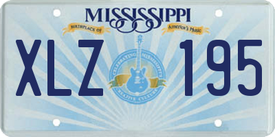 MS license plate XLZ195