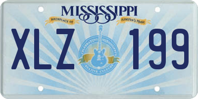 MS license plate XLZ199