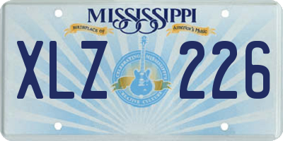 MS license plate XLZ226
