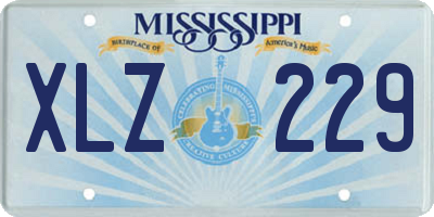 MS license plate XLZ229