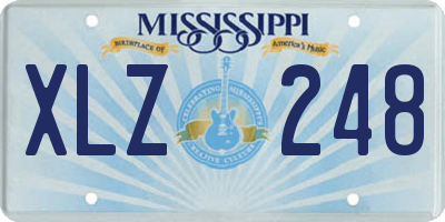 MS license plate XLZ248