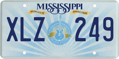 MS license plate XLZ249