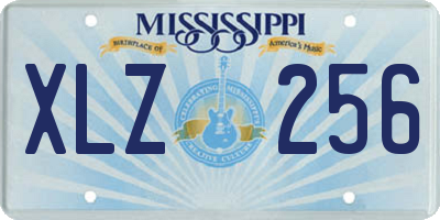 MS license plate XLZ256