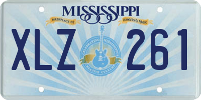 MS license plate XLZ261