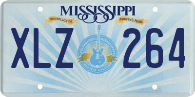 MS license plate XLZ264