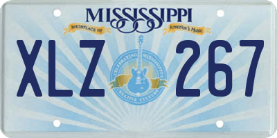 MS license plate XLZ267