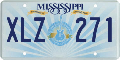 MS license plate XLZ271