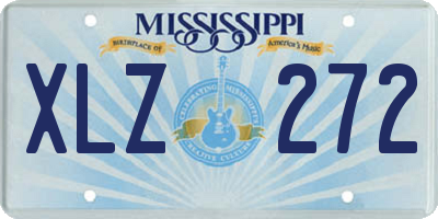 MS license plate XLZ272
