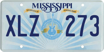 MS license plate XLZ273