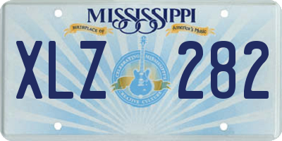 MS license plate XLZ282
