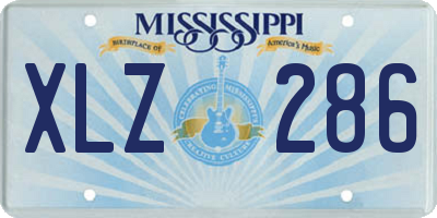MS license plate XLZ286