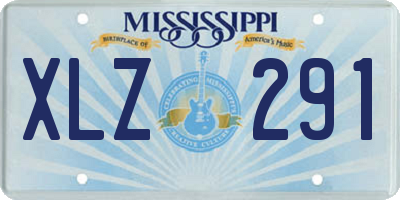 MS license plate XLZ291