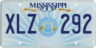 MS license plate XLZ292