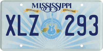 MS license plate XLZ293
