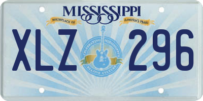 MS license plate XLZ296