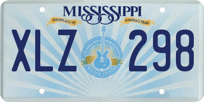 MS license plate XLZ298