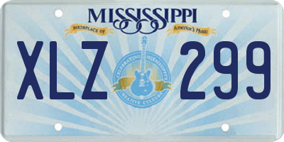 MS license plate XLZ299