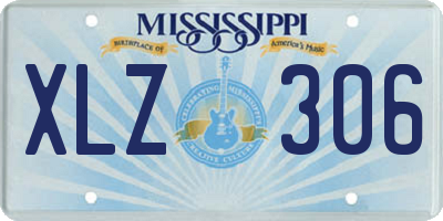 MS license plate XLZ306