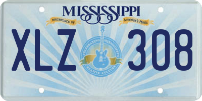 MS license plate XLZ308