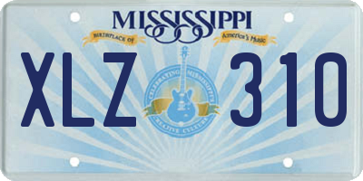MS license plate XLZ310