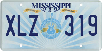 MS license plate XLZ319