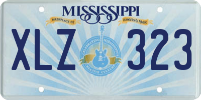 MS license plate XLZ323