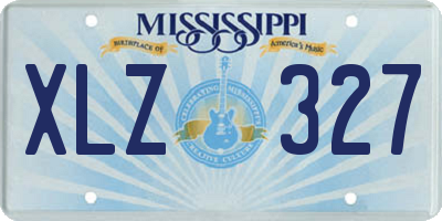 MS license plate XLZ327