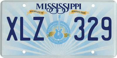 MS license plate XLZ329