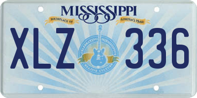 MS license plate XLZ336