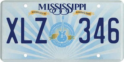 MS license plate XLZ346
