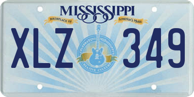 MS license plate XLZ349