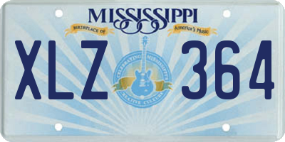 MS license plate XLZ364
