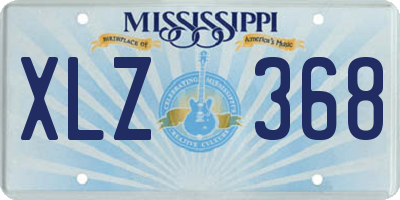 MS license plate XLZ368