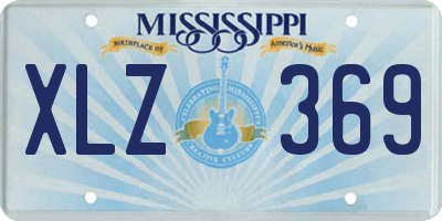 MS license plate XLZ369