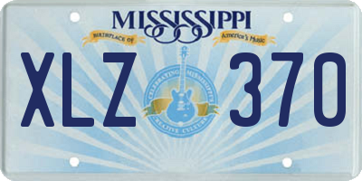 MS license plate XLZ370
