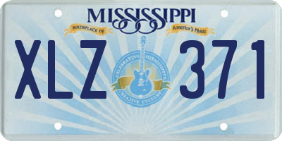 MS license plate XLZ371
